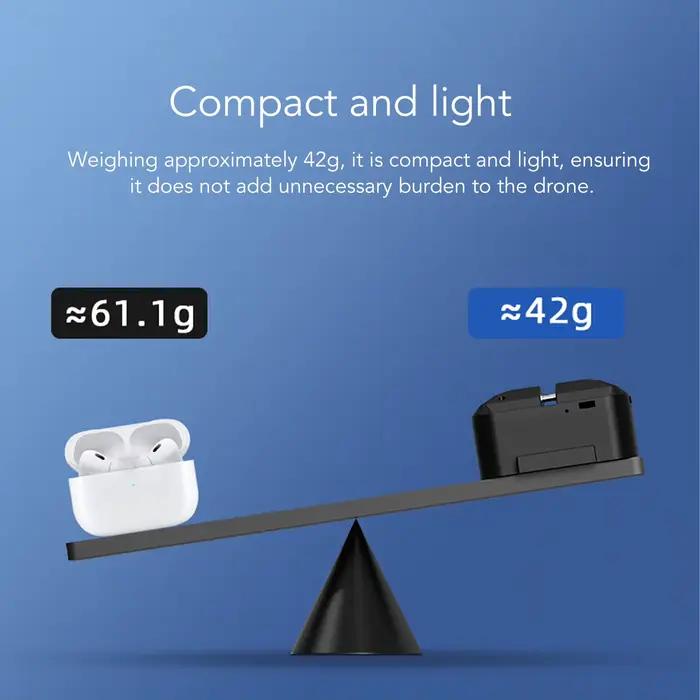 Drone RC Airdropper avec chargement USB sécurisé, portée de 500 m, léger, batterie 300 mAh, dispositif de transport en ABS pour mariages