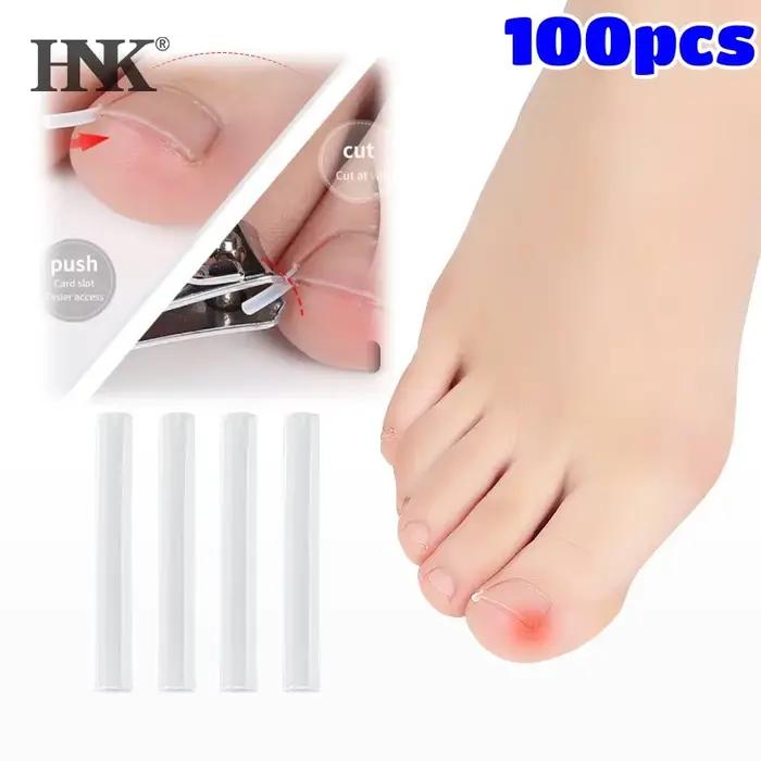 Outil de Correction des ongles incarnés, 100 pièces, traitement des ongles incarnés, Patch élastique autocollant, Clip de redressage, attelle, outil de pédicure