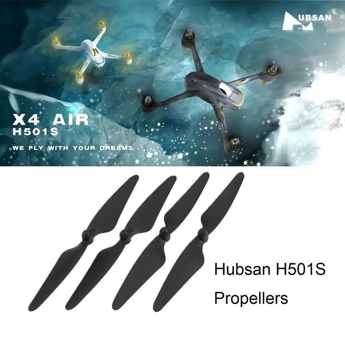 2 paires d'hélices Hubsan H501S CW/CCW originales