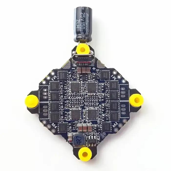 Contrôleur de vol DarwinFPV F411 AIO Whoop Blheli_S Betaflight F4 15A OSD BEC BL_S 1-3S ESC 4-en-1 pour drone FPV de course
