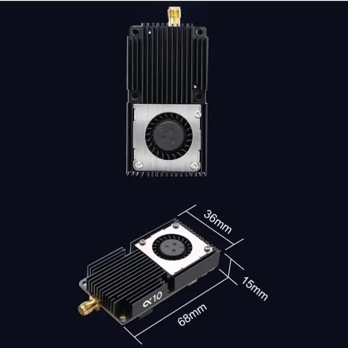 Drone AKK 10W 5.8GHz bande Ultra large 80 canaux FPV VTX Alpha 10 accessoires d'émetteur vidéo