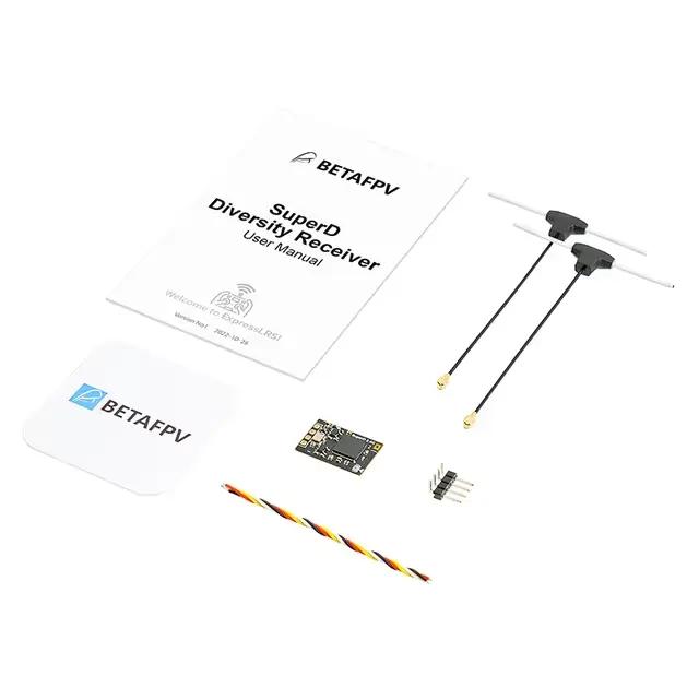 Récepteur BETAFPV SuperD ELRS 2.4G Diversity Faraway Traveller pour drones FPV longue portée