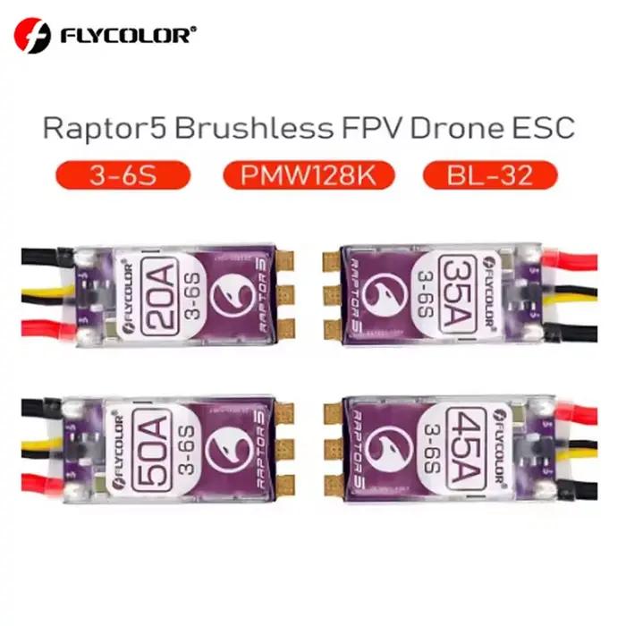 ESC Flycolor Raptor5 3-6S pour drones de course et vol en FPV amélioration performance et fiabilité drone occasion sportive compétitive