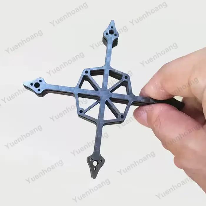 Châssis en fibre de carbone renforcé léger pour drone FPV RC de 2 pouces