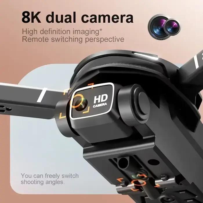 Drone Lenovo V88 8K 5G Professionnel avec Double Caméra HD pour Photographie Aérienne, Télécommande 15000M, Quadricoptère Pliable Nouvelle Technologie de Vol à Distance Occasions Spéciales