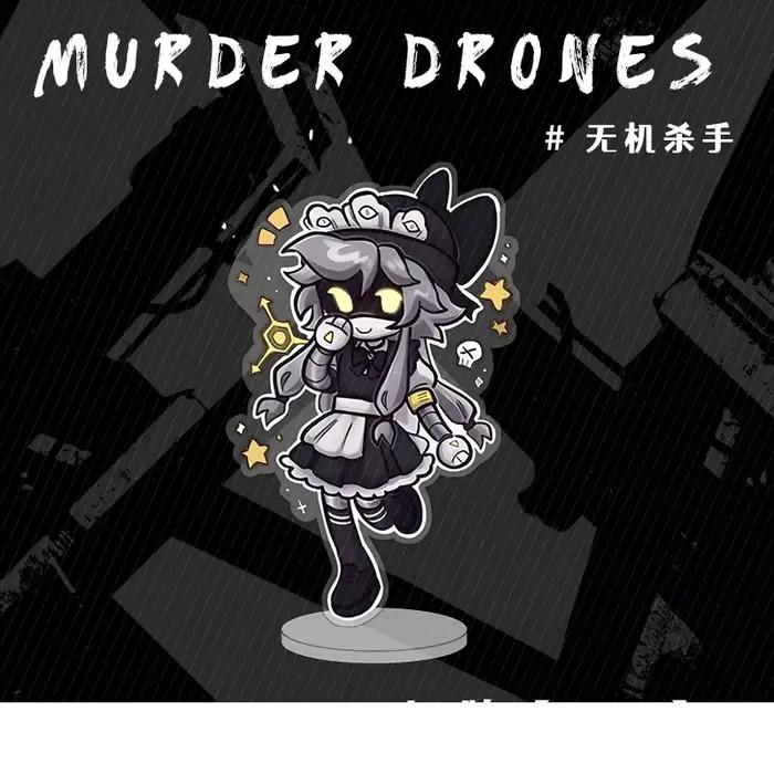 Murder Drones Uzi Doorman Absolute Solver Cyn Doll Mini figurine en acrylique, décoration de bureau, cadeaux de Noël pour amis, 10 cm