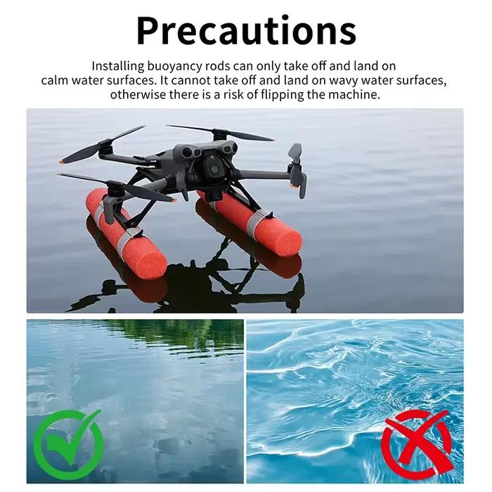 Kit de train d'atterrissage flottant pour drone DJI Mini 5 Pro – Patins de glisse pour atterrissage sur l'eau