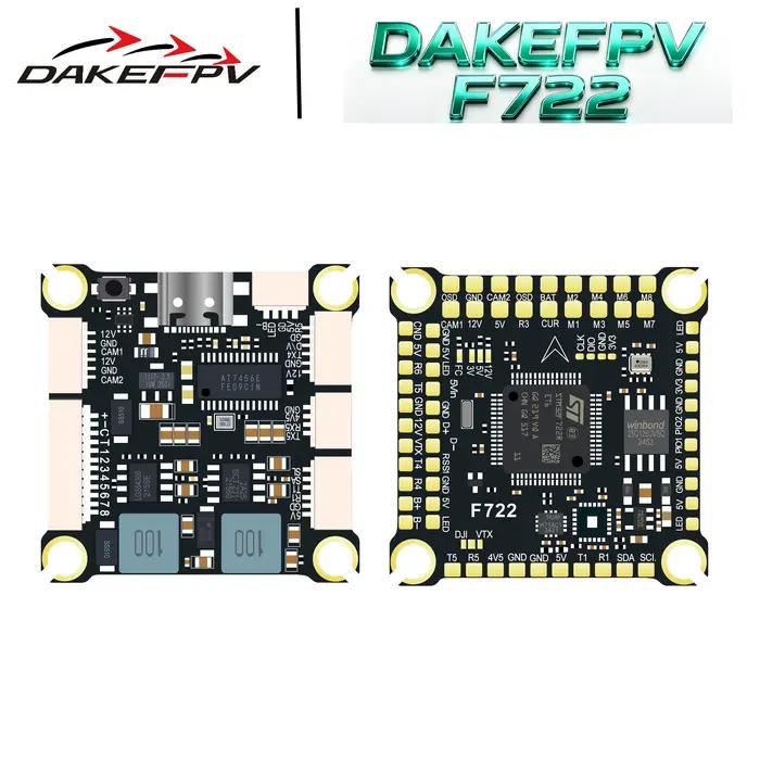 DAKEFPV F722 8S 70A pile contrôle de vol FC 3-8S 60A ESC F405 STACK 30X30mm ICM42688P gyroscope pour télécommande Drone de course FPV