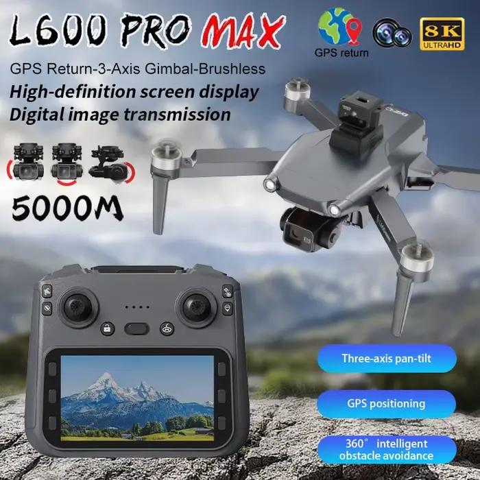 Nouveau Drone professionnel L600 Pro Max avec caméra 8K cardan 3 axes WIFI 360 ° Évitement d'obstacles grand écran FPV