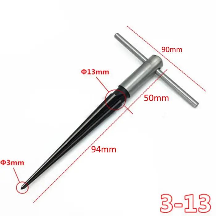 Jeu de alésoirs coniques portatifs 1/8-1/2 pouce et 5/32-5/8 pouce pour trous de chevilles de pont, outils de machiniste et de luthier