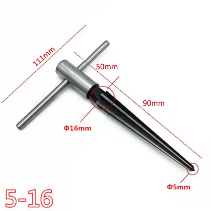 Jeu de alésoirs coniques portatifs 1/8-1/2 pouce et 5/32-5/8 pouce pour trous de chevilles de pont, outils de machiniste et de luthier