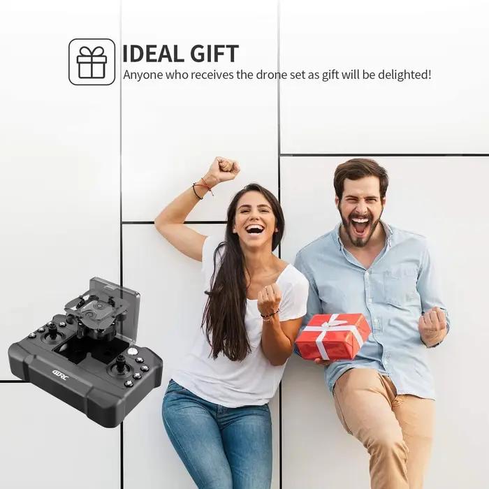 4DRC V2 Mini Drone HD caméra pression d'air maintien d'altitude WiFi FPV RC Drones hélicoptère pliable Dron jouet cadeau