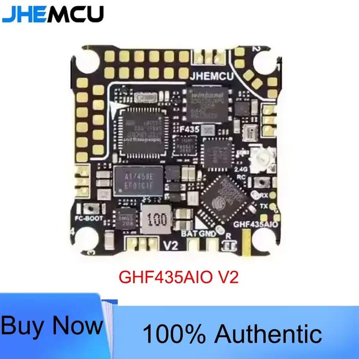 Contrôleur de vol JHEMCU GHF435AIO V2 20A 2-4S avec OSD Baro Blackbox