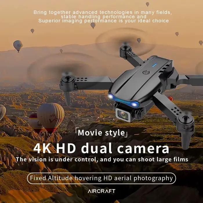 Drone pliable E99 et K3 Pro avec caméra 4K pour touristes