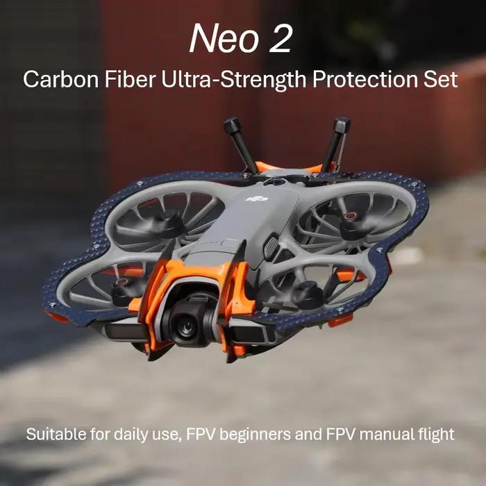 Kit d'accessoires de protection en fibre de carbone premium pour drone Neo 2