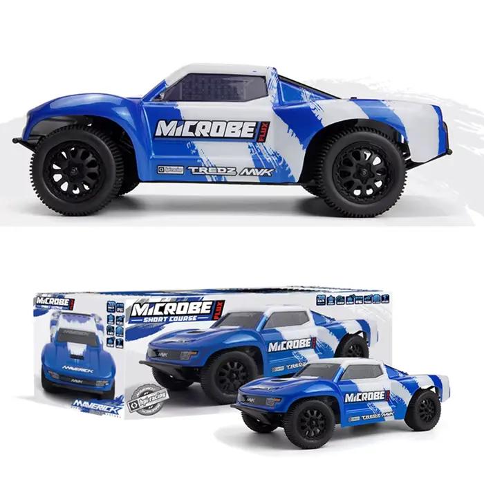 HPI RACING Maverick MICROBE SC Flux Brushless RWD 1/24 Voiture RC électrique télécommandée modèle Short Course pour adultes et enfants
