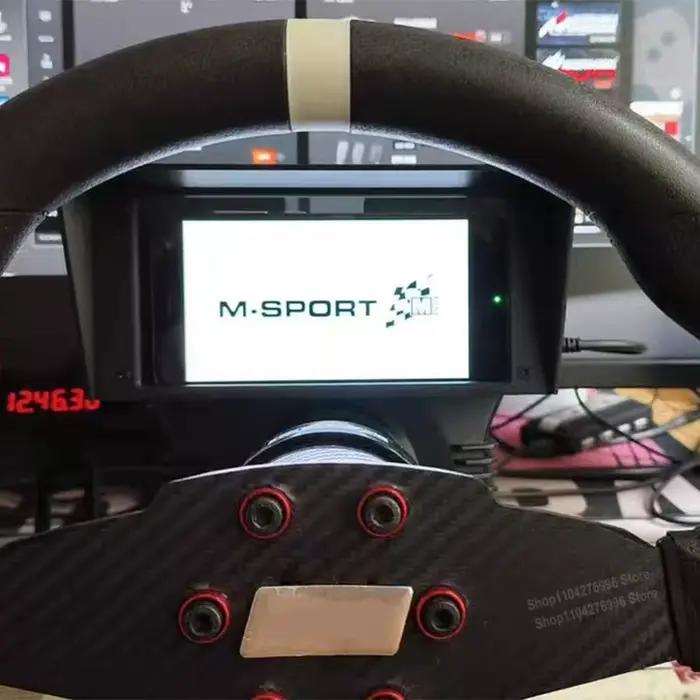 Jeu de simulation de course avec support de téléphone réglable pour plusieurs modèles, compatible avec les bases MOZA R3 R5 R9 R12