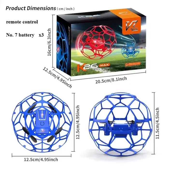 Drone de football aérien K26 2026 à trois vitesses variables
