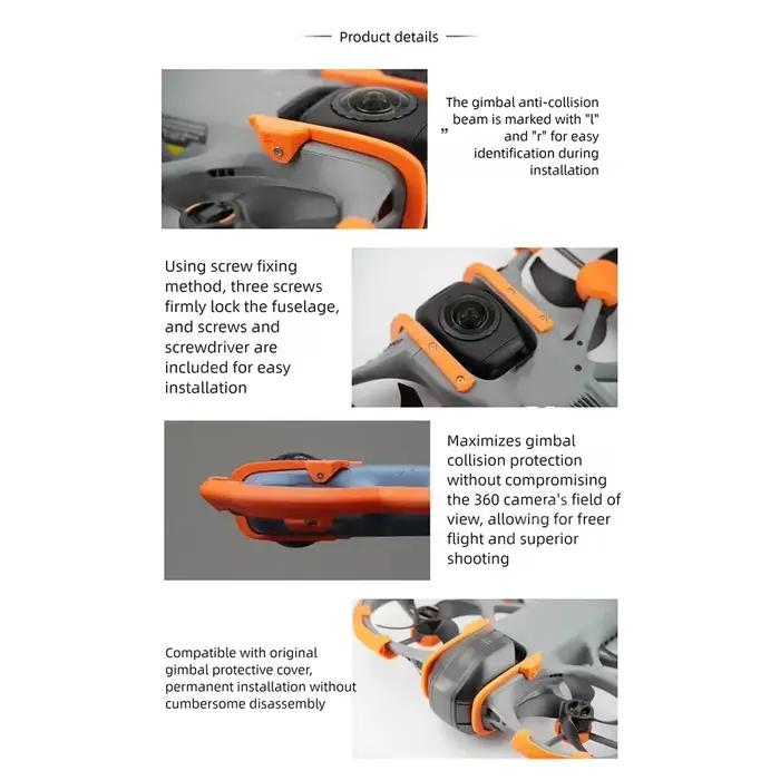 Anneau de protection d'hélice anti-collision 360° pour DJI Avata, bouclier de protection robuste et élégant en PC pour drones occasions spéciales