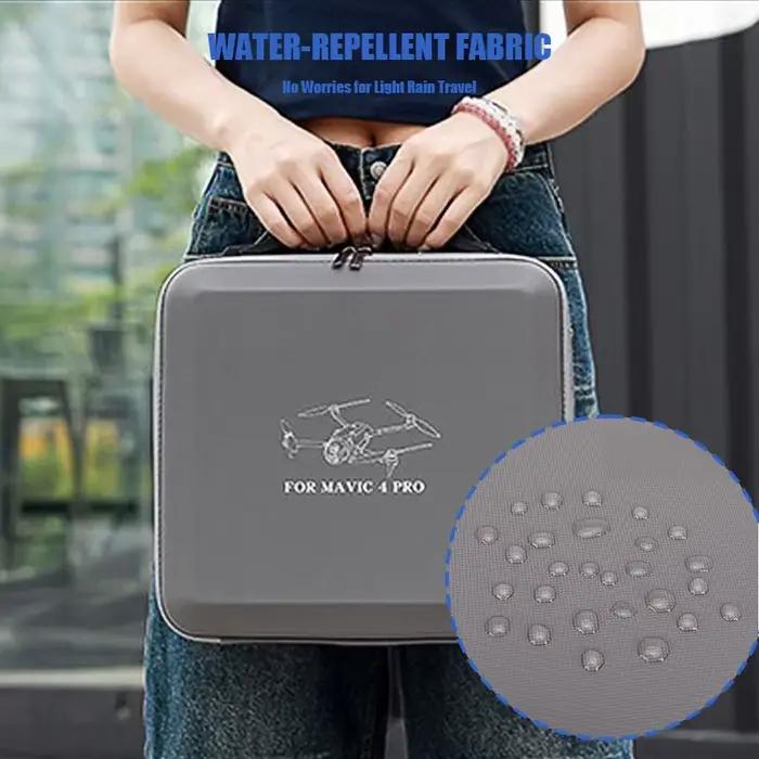 Sac à main Volodymyr PU pour drone DJI Mavic 4 Pro sac à bandoulière mallette de transport accessoire drone sac à main robuste pour contrôleurs et batteries occasions professionnelles et personnelles