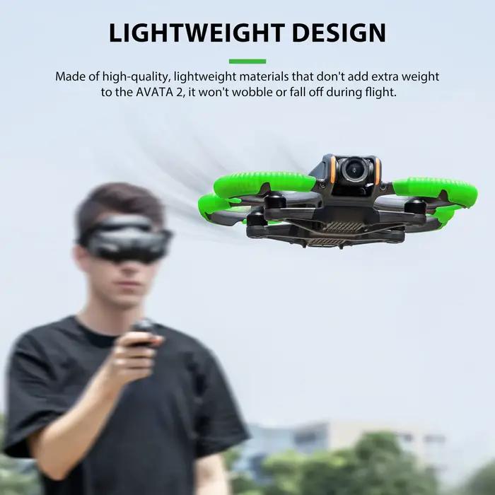 Protection d'hélices pour DJI Avata 2 – Accessoire de drone antichoc et anti-collision
