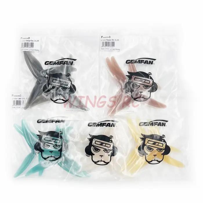 Lames en matériau composite Gemfan FreKou3 S pour drone FPV, 3 lames, 6 couleurs disponibles, pour avions de drone occasions spéciales