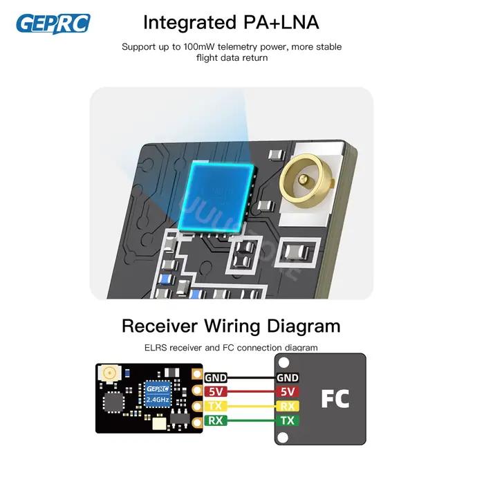 ELRS Characteri2.4 G PA100 Receiver ExpressLRS
