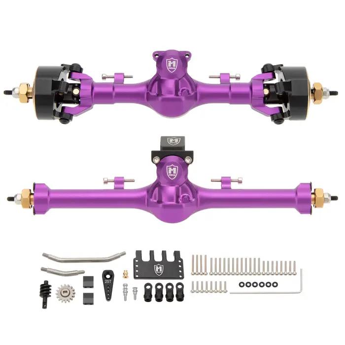 Essieux isocinétiques en métal MEUS Racing SCX24 V3 +9MM avec CVD en 3 sections pour Axial 1/24