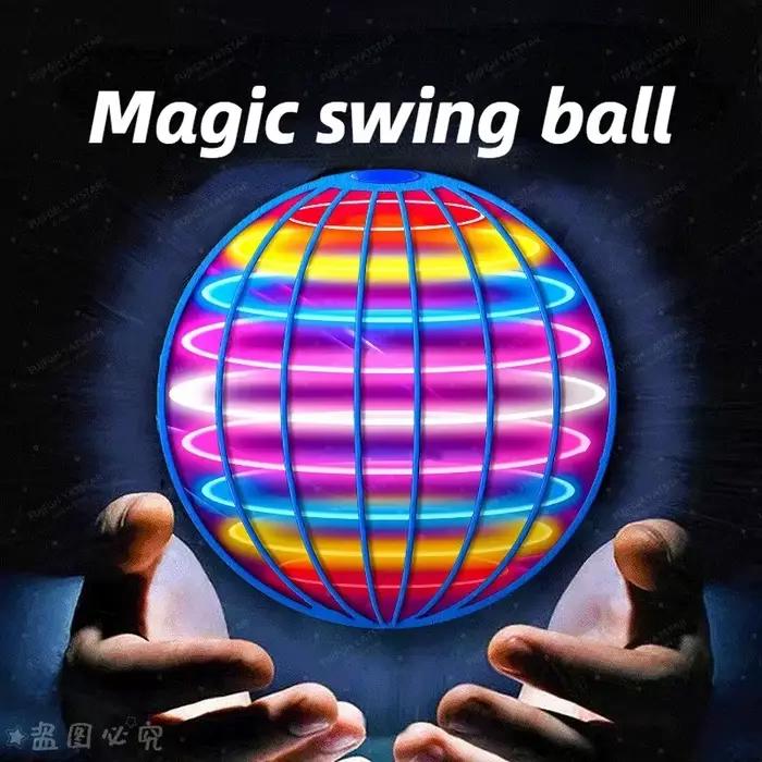 Balle volante Boomerang Spinner jouets Drone de commande manuelle 360 ° Mini ovni rotatif avec lumières LED pour enfants