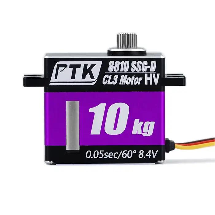 Servomoteur de direction RC sans noyau PTK 8810 MG-D10KG 8,4 V pour avions télécommandés en acier inoxydable occasions spéciales