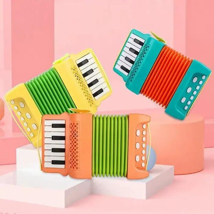 Accordéon musical pour enfants, jeu d'intérieur et d'extérieur, instruments de musique, jouets éducatifs, cadeaux pour tout-petits, garçons et filles