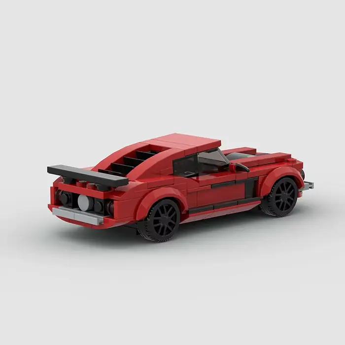 Boss 302 MOC voiture vitesse Super véhicule de course 69 Mustang modèle technique bloc de construction course rallye Sport brique cadeau de noël ville