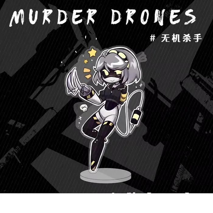 Murder Drones Uzi Doorman Absolute Solver Cyn Doll Mini figurine en acrylique, décoration de bureau, cadeaux de Noël pour amis, 10 cm