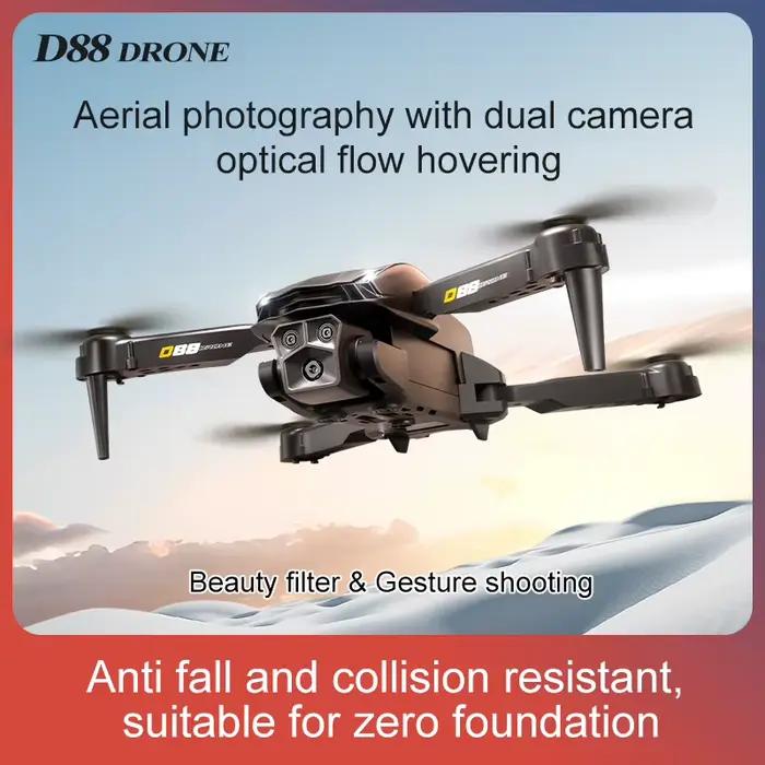 Xiaomi D88 Drone 8K HD double caméra photographie aérienne professionnelle flux optique vol stationnaire geste tir pliable quadrirotor 