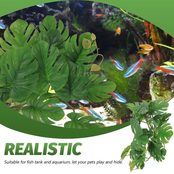 Plantes de Reptile pour Terrarium, plantes d'aménagement paysager, décoration de réservoir de Reptile, fausses plantes, décorations d'aquarium, fournitures pour animaux de compagnie