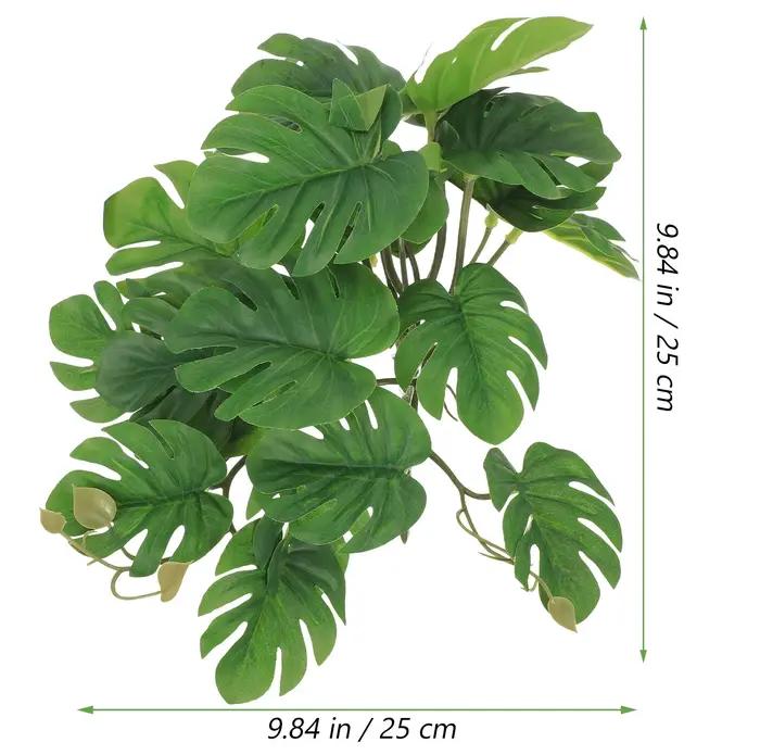 Plantes de Reptile pour Terrarium, plantes d'aménagement paysager, décoration de réservoir de Reptile, fausses plantes, décorations d'aquarium, fournitures pour animaux de compagnie