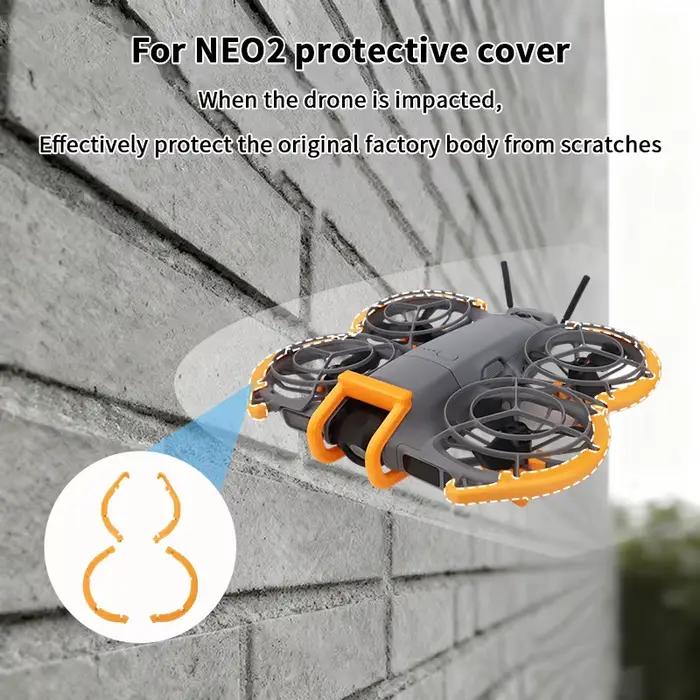 Protection d'hélice durable pour drone NEO 2 ; Barre de pare-chocs anticollision et trépied pliable avec anneau anti-chute