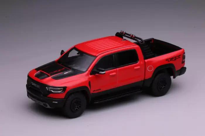 Nouveau 596 1:64 Dodge Ram TRX "Raptor Killer" - En stock, camionnette en alliage, modèle américain muscle tout-terrain pour collectionneurs de camions, jouet