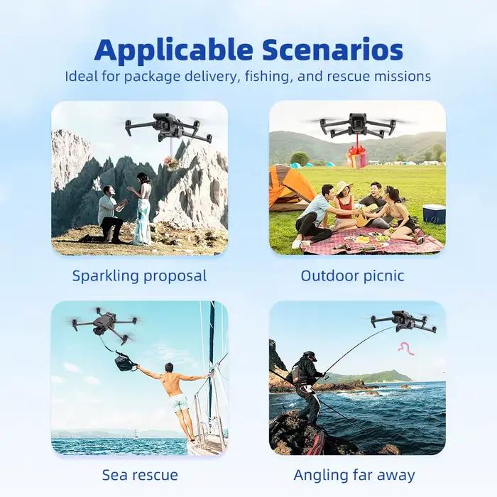 Lanceur de Drone Airdrop pour Mavic 3 Pro Accessoire de Pêche Longue Distance Photographie Cadeau Occasions Spéciales