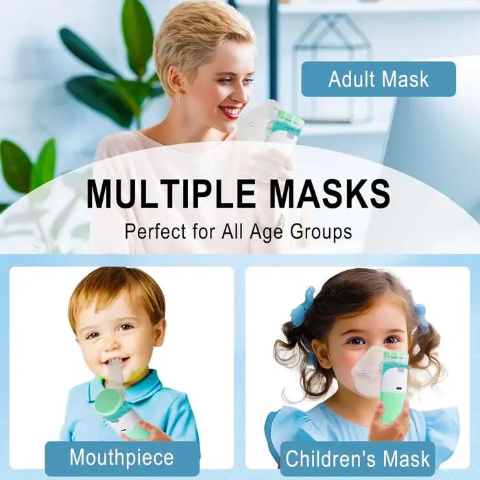 IDEABEL soins de santé Mini nébuliseur d'inhalation d'asthme Portable nébuliseur Inalador ultrasonique pour enfants adultes