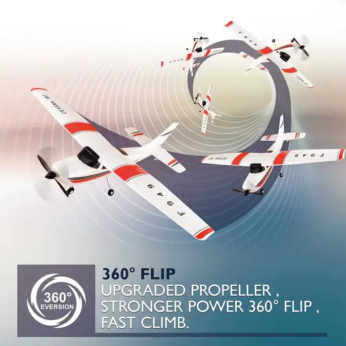 【C0】WLtoys 2.4G F949 Version LCD avion RC Cessna 182 3D6G 3Ch
