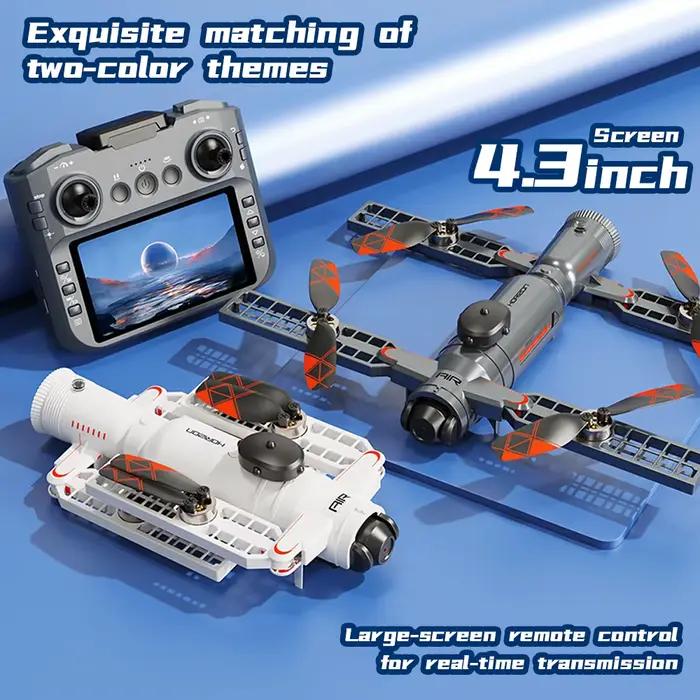 Caméra double HD professionnelle 5G sans balais 360° ° Drone RC Quadcopter 8K avec écran 4