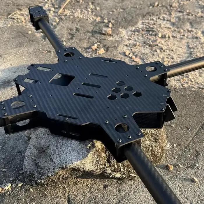 Drone FPV 15 pouces en fibre de carbone robuste pour quadrirotor 4 axes longue portée et charge utile occassions spéciales