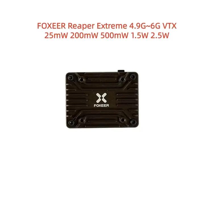 FOXEER Reaper Extreme 5.8G 2.5W 80CH FPV 4.9G~6G VTX 25mW 200mW 500mW 1.5W 2.5W Réglable 2-8S 20X20mm pour Modèle RC