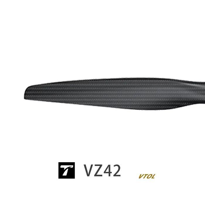 Hélice VZ42 T-MOTOR verticale/à aile fixe UAV en Fiber de carbone/paire de pièces de Drone couramment