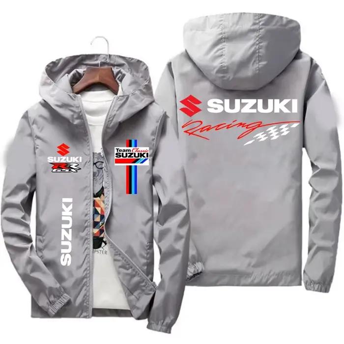 Suzuki – veste de course coupe-vent pour hommes, vêtements de sport décontractés à la mode, pour l'extérieur, printemps-automne, 2026