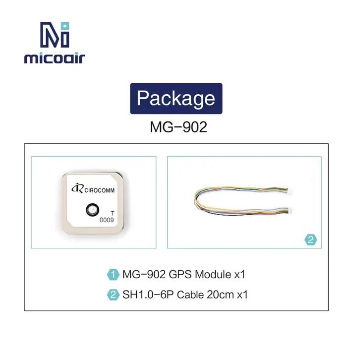 Module GNSS MicoAir MG-902 avec boussole QMC5883L M9140 9e génération pour drones FPV/course