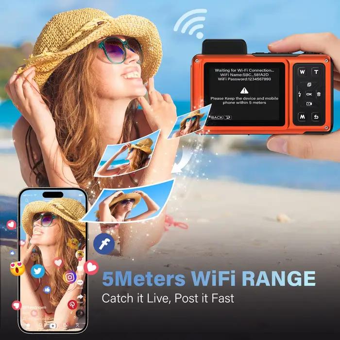 Caméra sous-marine 49FT 8K 48MP WiFi