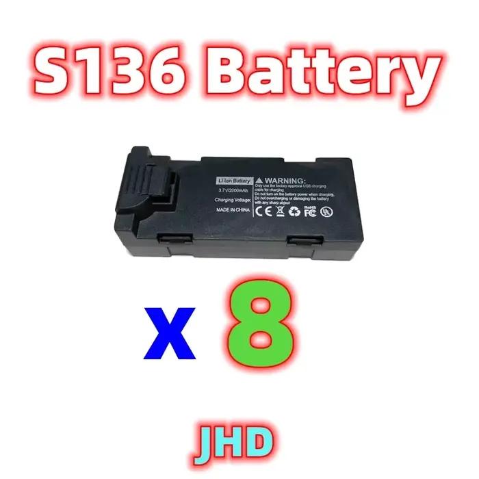 JHD S136 MAX GPS Drone batterie 3.7 v 2000 MAh bras