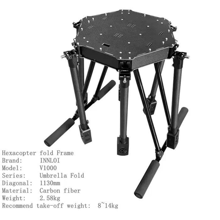 XAERO V1000 1130mm Hexacoptère à Châssis Pliant Support Multifonctionnel pour Drone Filaire UAV de Lancer